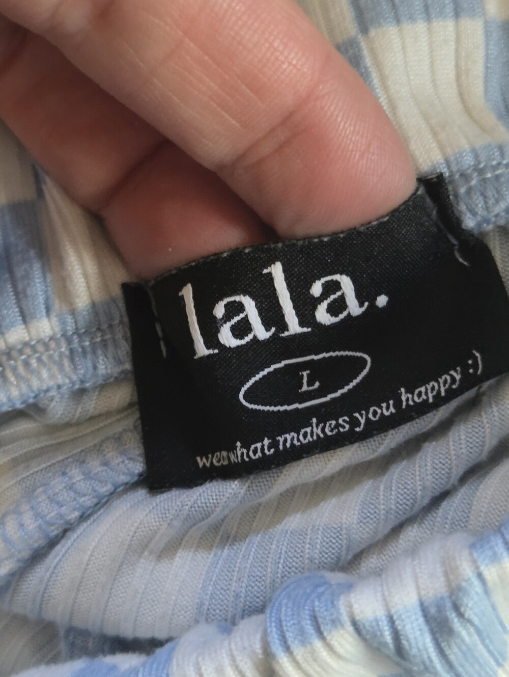 Dressed In Lala Blue & White Check Set - Comfortable Two-Piece - Picture 2 of 2
